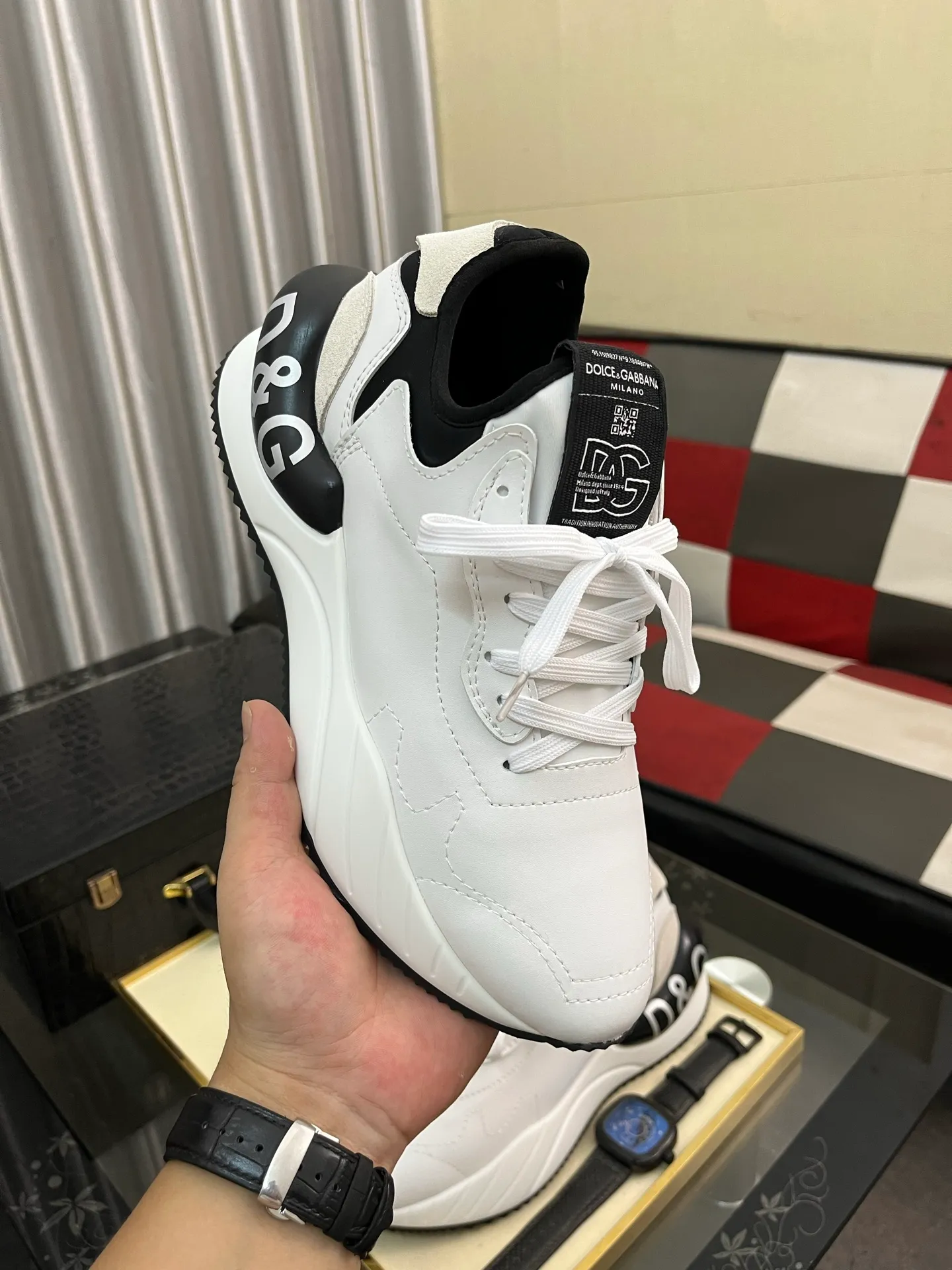 Men's shoes 💰540⌚️⌚️【DG～】Couple casual shoes 2025z cabinet simultaneous sale 🔶Size: 35-46#️⃣The upper is made of multi-material splicing ➕Mesh lining, comfortable and breathable, sole: original comfortable and wear-resistant outsole, ⚠️The real thing📱Photographed🎬The real thing is better📢📢📢